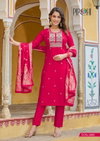 Mahiye By Pirohi Viscose Silk Banarasi Dupatta Readymade Suits